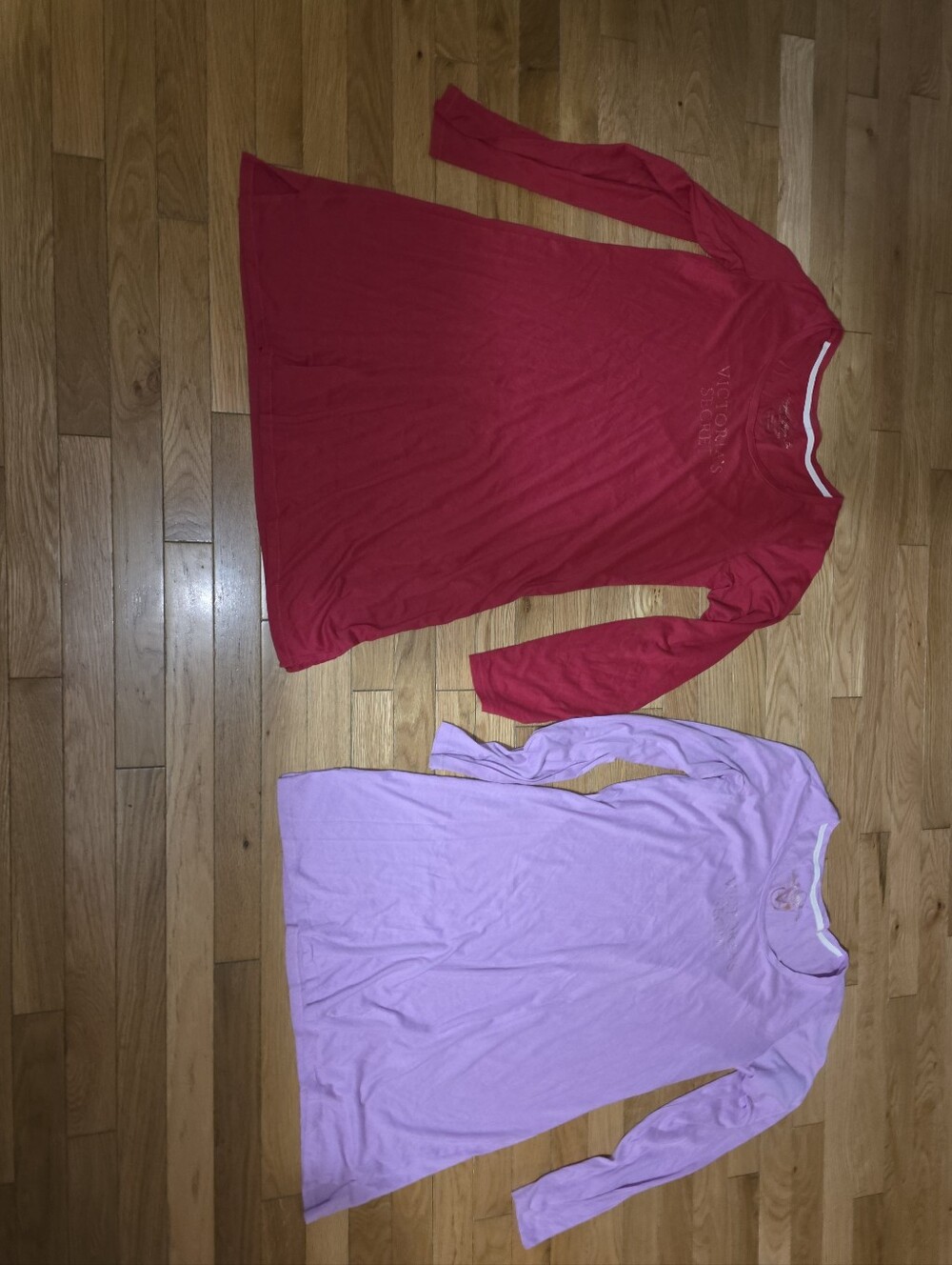 2PC VINTAGE 2009 VICTORIAS SECRET SLEEP DRESS NIGHTGOWN SHIRT SIZE X-LARGE BOTH!
